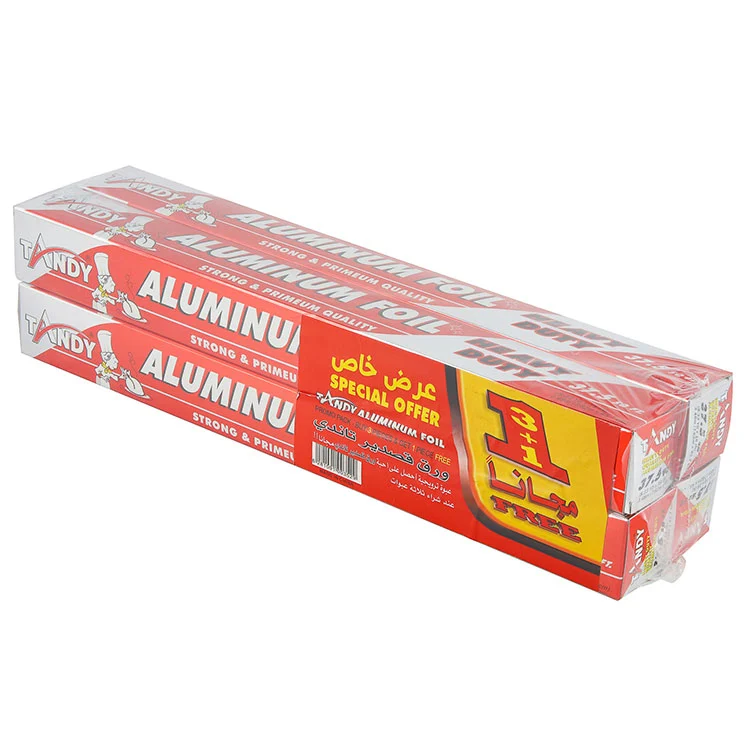 Lebensmittelverpackung, Küchenrollen, Aluminiumfolie
